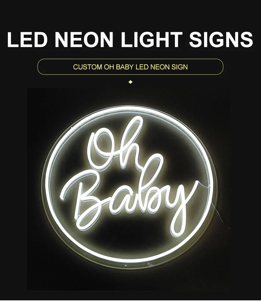 Custom Oh Baby LED Neon Sign