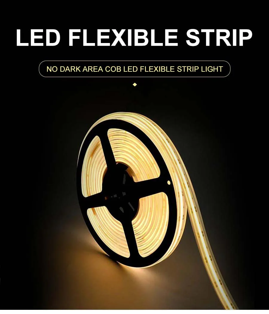 No Dark Area COB LED Flexible Strip Light