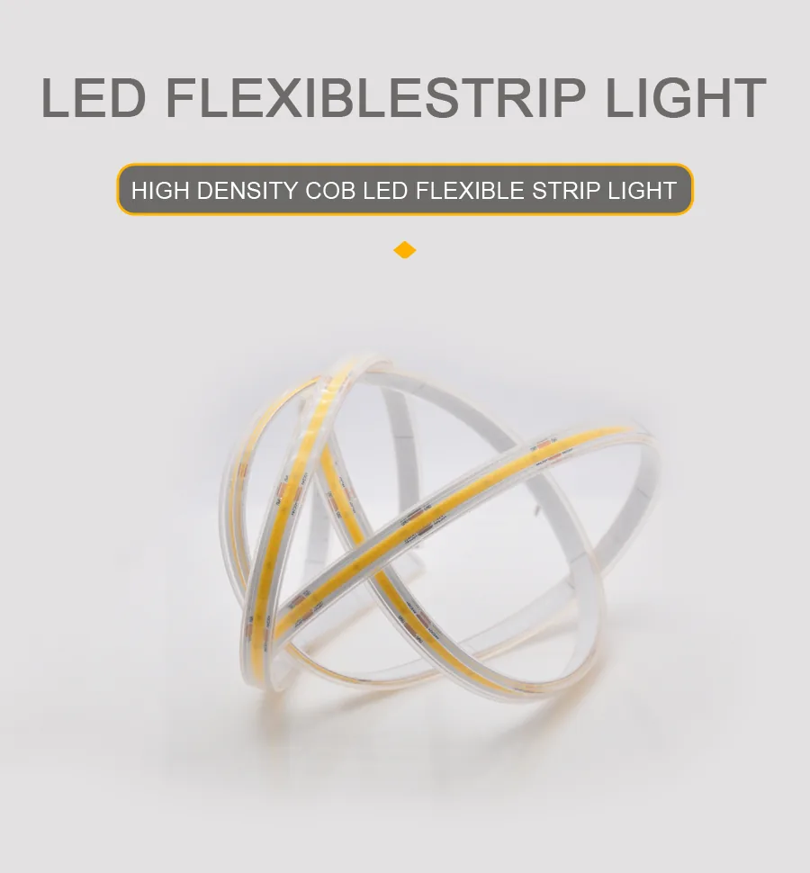 No Voltage Drop COB LED Flexible Strip Light