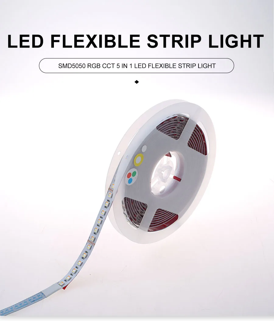 SMD5050 RGB CCT 5 in 1 LED Flexible Strip Light