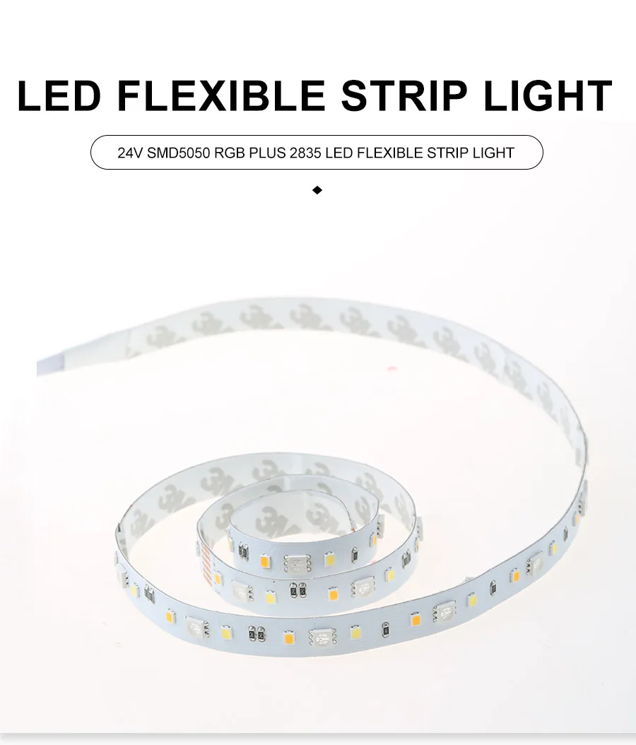 24V SMD5050 RGB Plus 2835 LED Flexible Strip Light