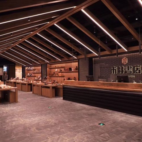 ShiJing Bookstore Linear Lighting project view 6