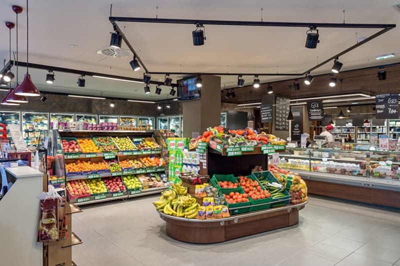 Linear Light for Supermarket project view 3