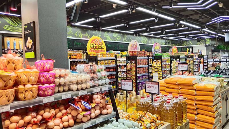 Linear Light for Supermarket project view 4