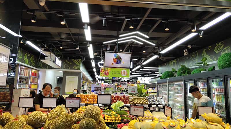 Linear Light for Supermarket project view 5