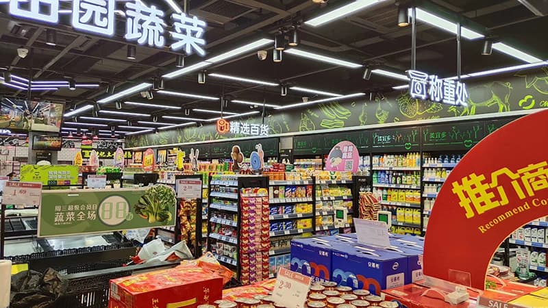 Linear Light for Supermarket project view 6