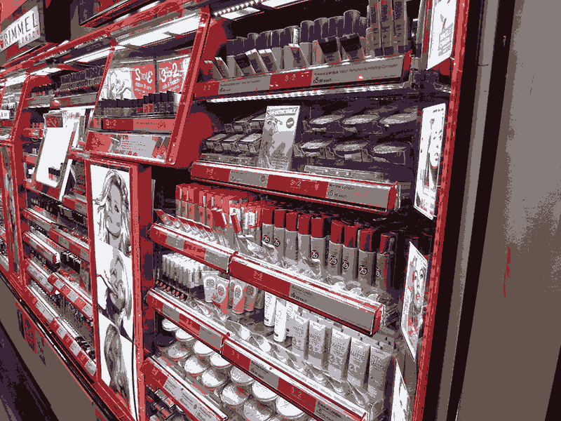 Rimmel Shelf Display Lighting project view 2