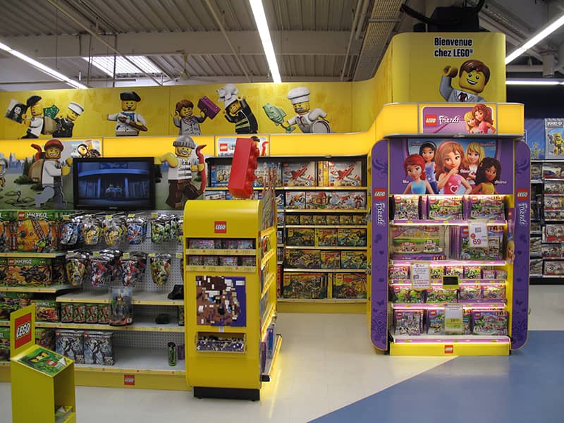 LEGO Store Shelf Lighting