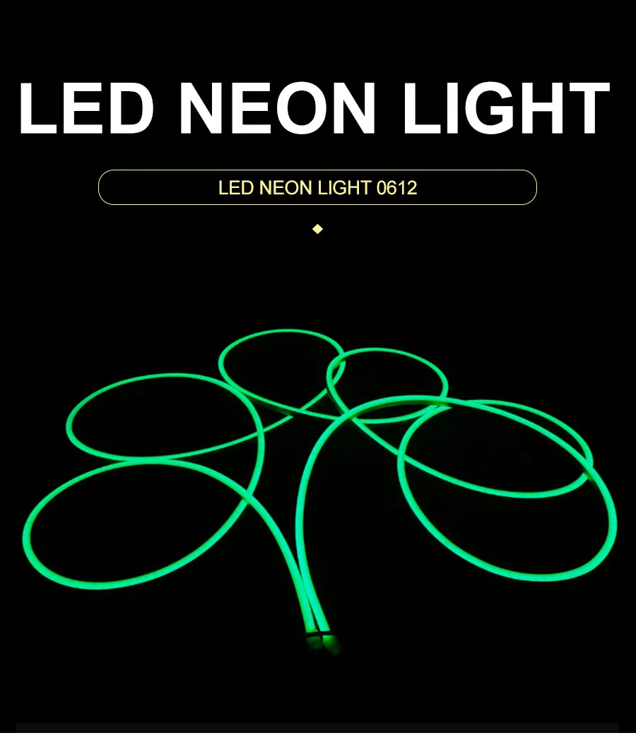 Side View IP67 10-12w Single Color RGB Christmas Outdoor Flexible LED Neon Light
