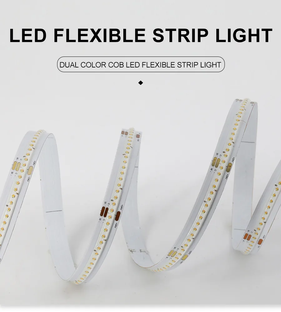 Dual Color CSP LED Flexible Strip Light — 640 LEDs/m