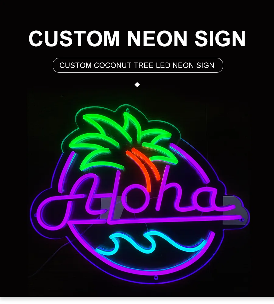 Custom Coconut Tree LED Neon Sign