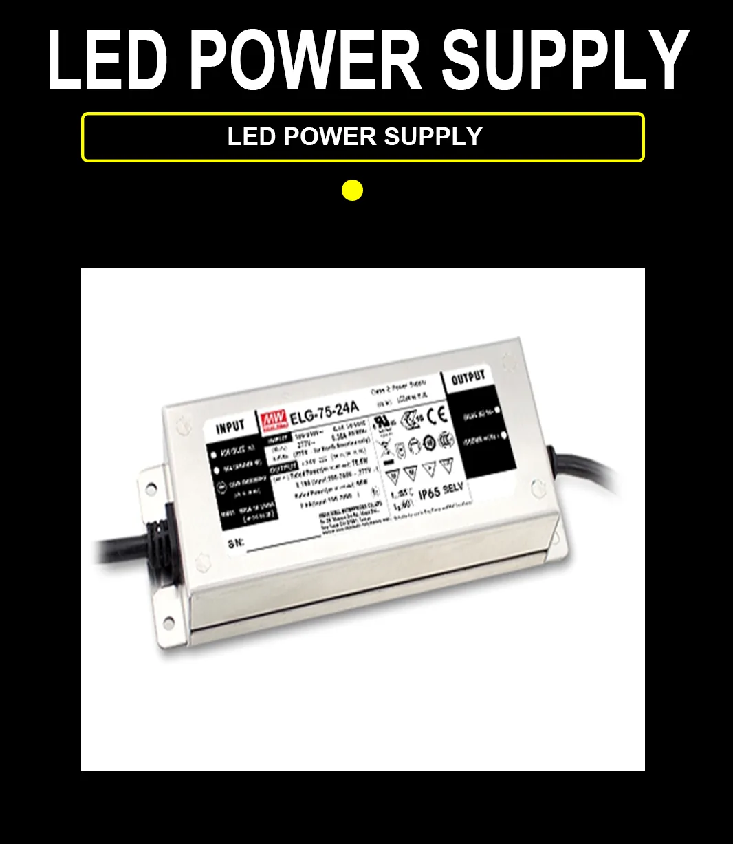 MEANWELL Power Supply - ELG Series - 75