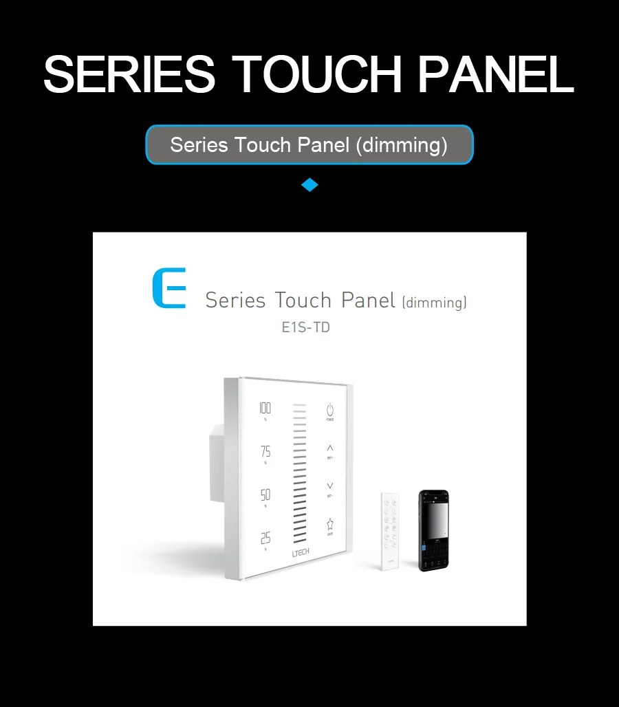 LTECH Series Touch Panel (dimming)-HM-E1S-TD