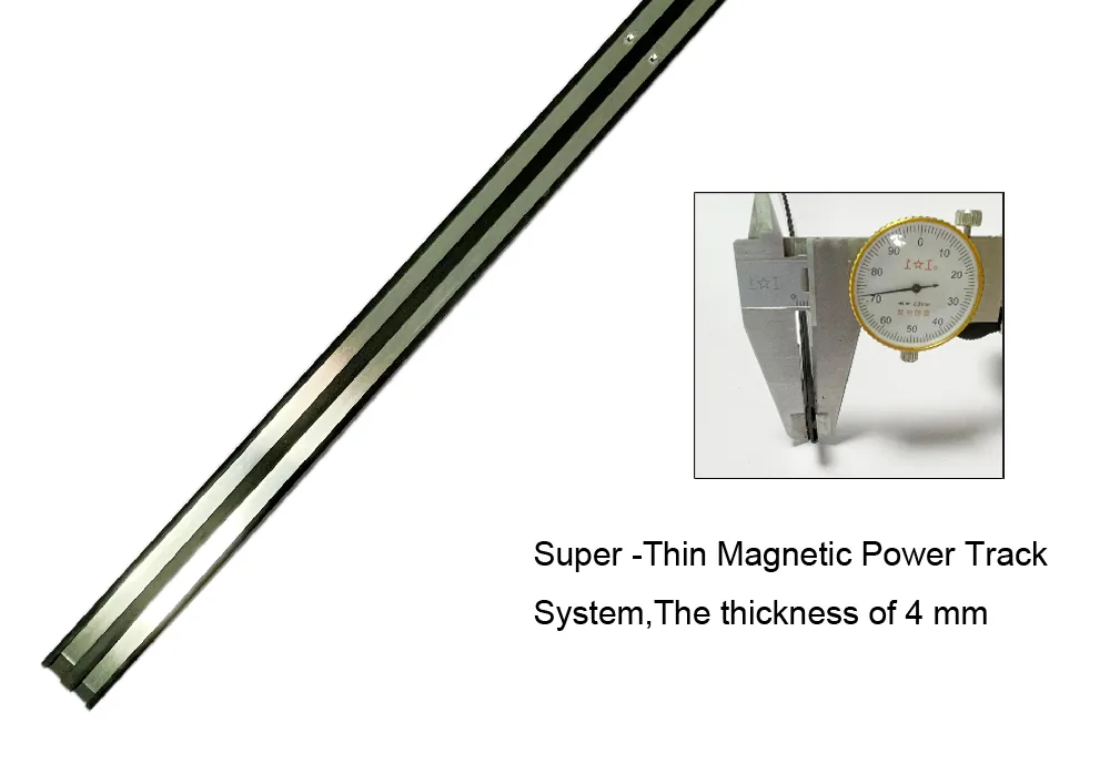 Super -Thin Magnetic Power Track System