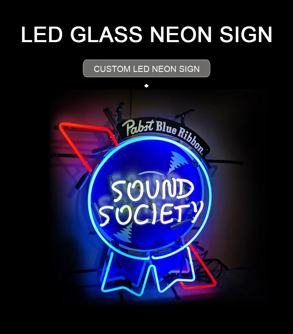 LED GLASS NEON SIGN