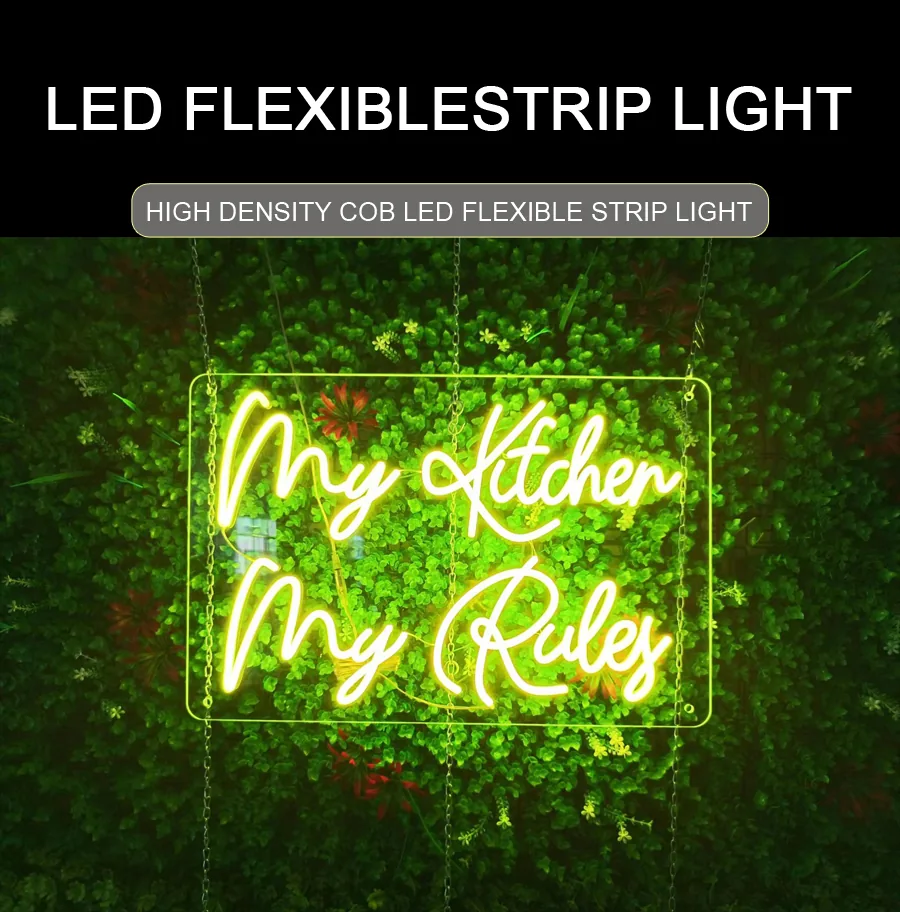 Custom alphabet neon sign