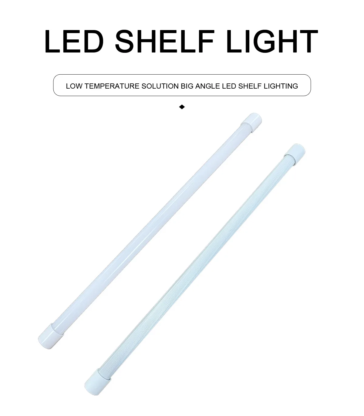 Low Temperature Solution Big Angle LED Shelf Lighting