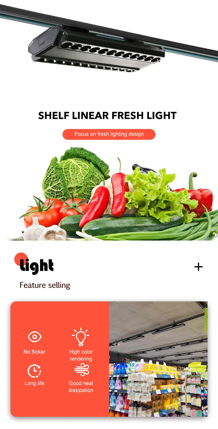 HM-ZP30062 LED Linear Fresh Light — Supermarket Fixture