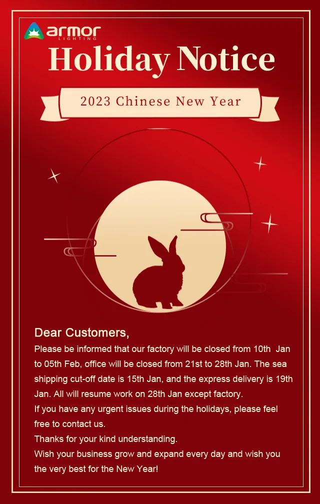 Chinese New Year Holiday Notice