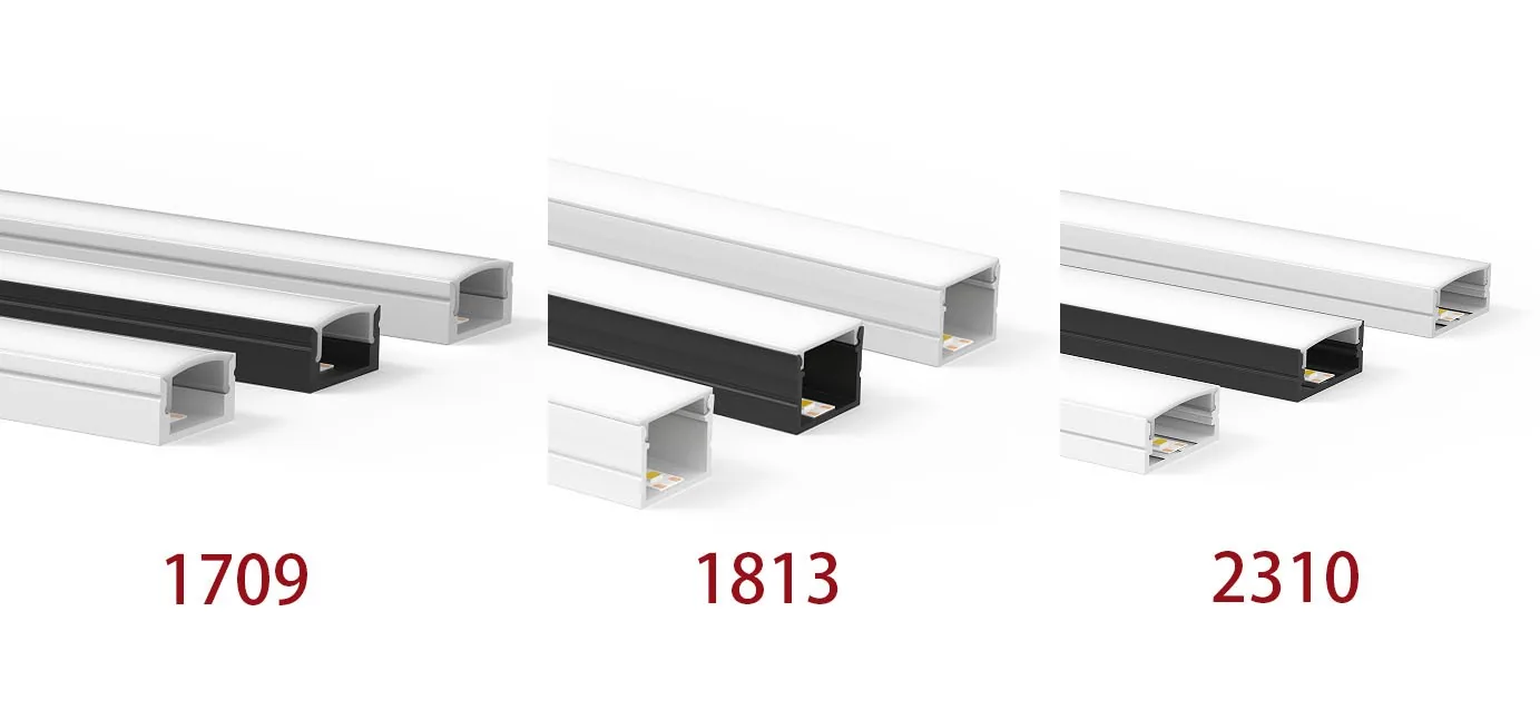 Slim Linear Aluminum Profile 0.8mm Indoor Lighting