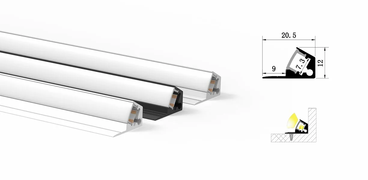 Linear aluminum profile