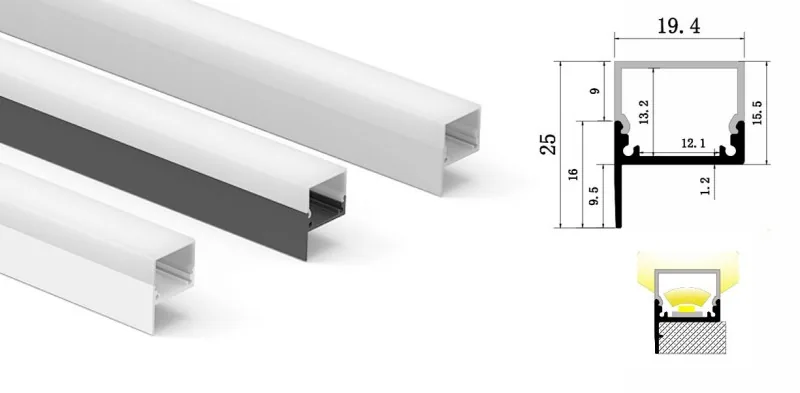 LED aluminum extrusion for retail displays