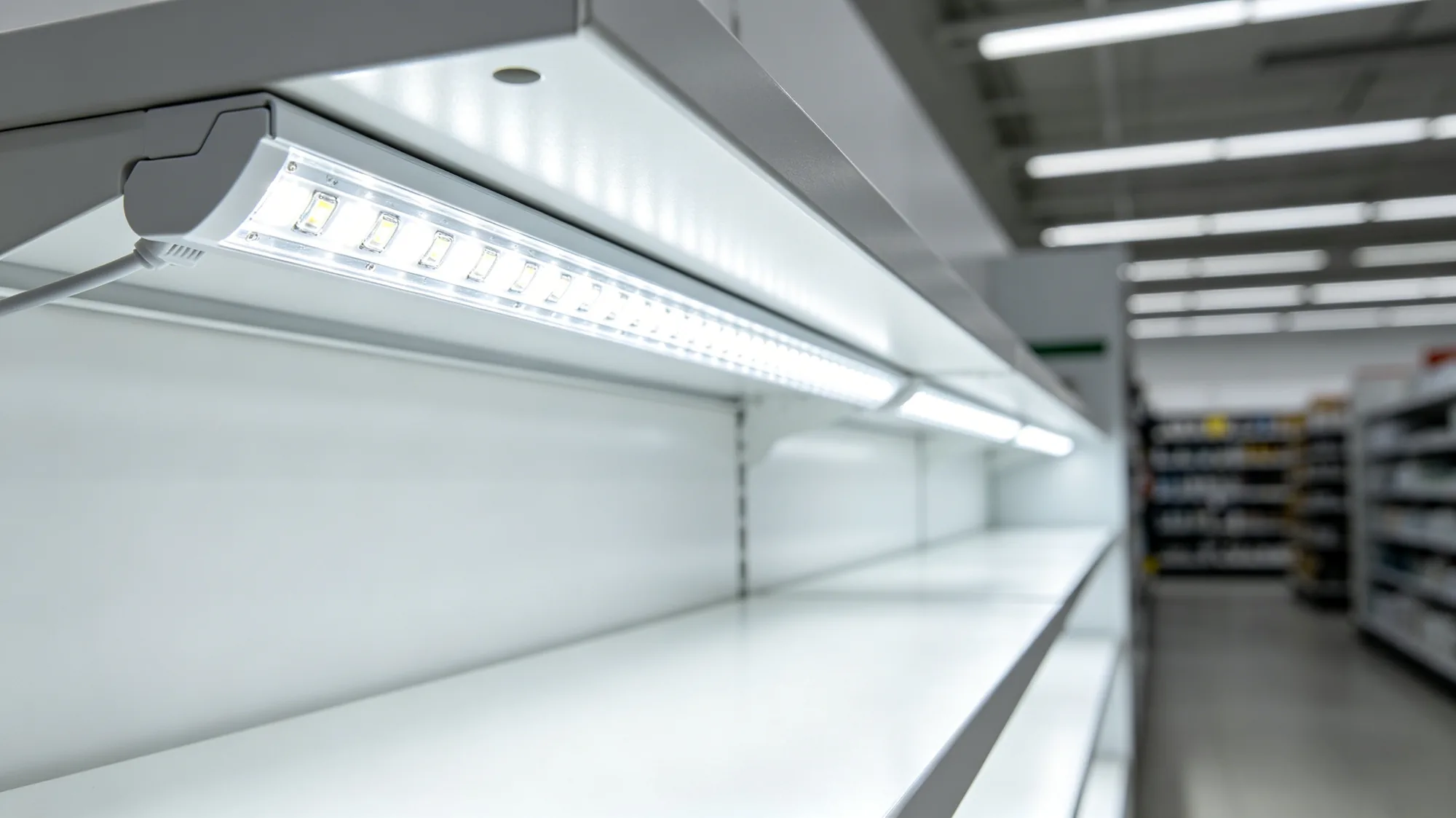 Magnetic Track System for Tool-Free Shelf Lighting